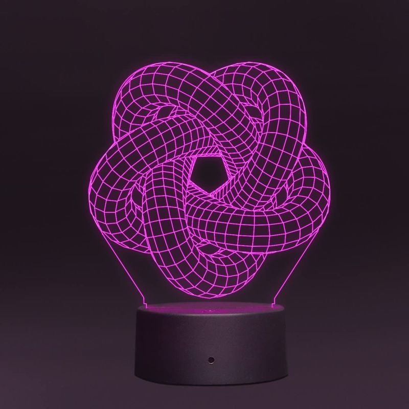 3D Illusion Led Night lamp for Home Decor Light 7 Color Changing Light with Remote Control